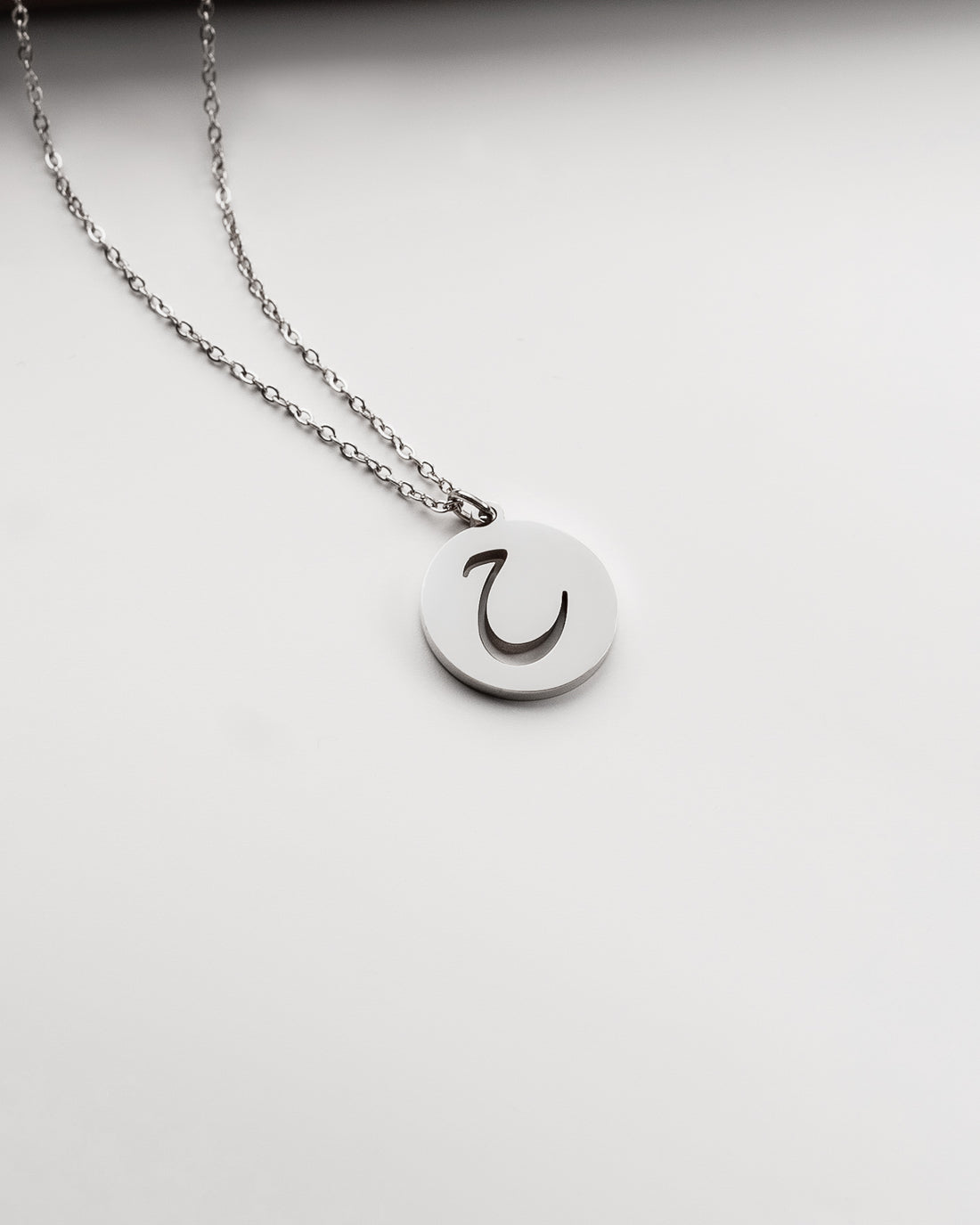 Initial Necklace (Silver) ح