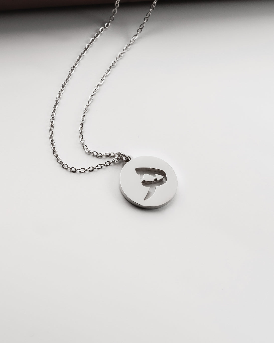 Initial Necklace (Silver) ھ