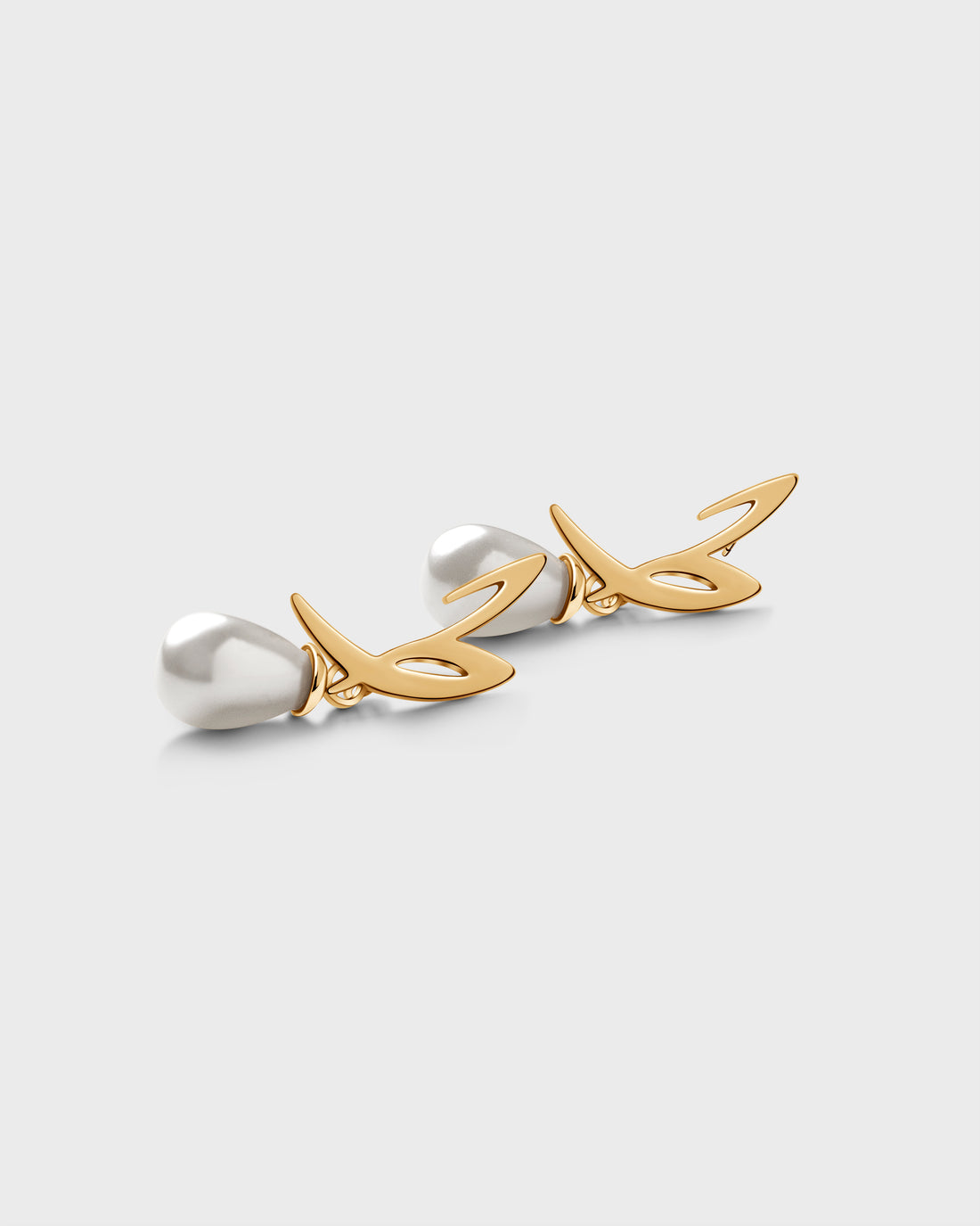 Calligraphed Initial Earrings ط