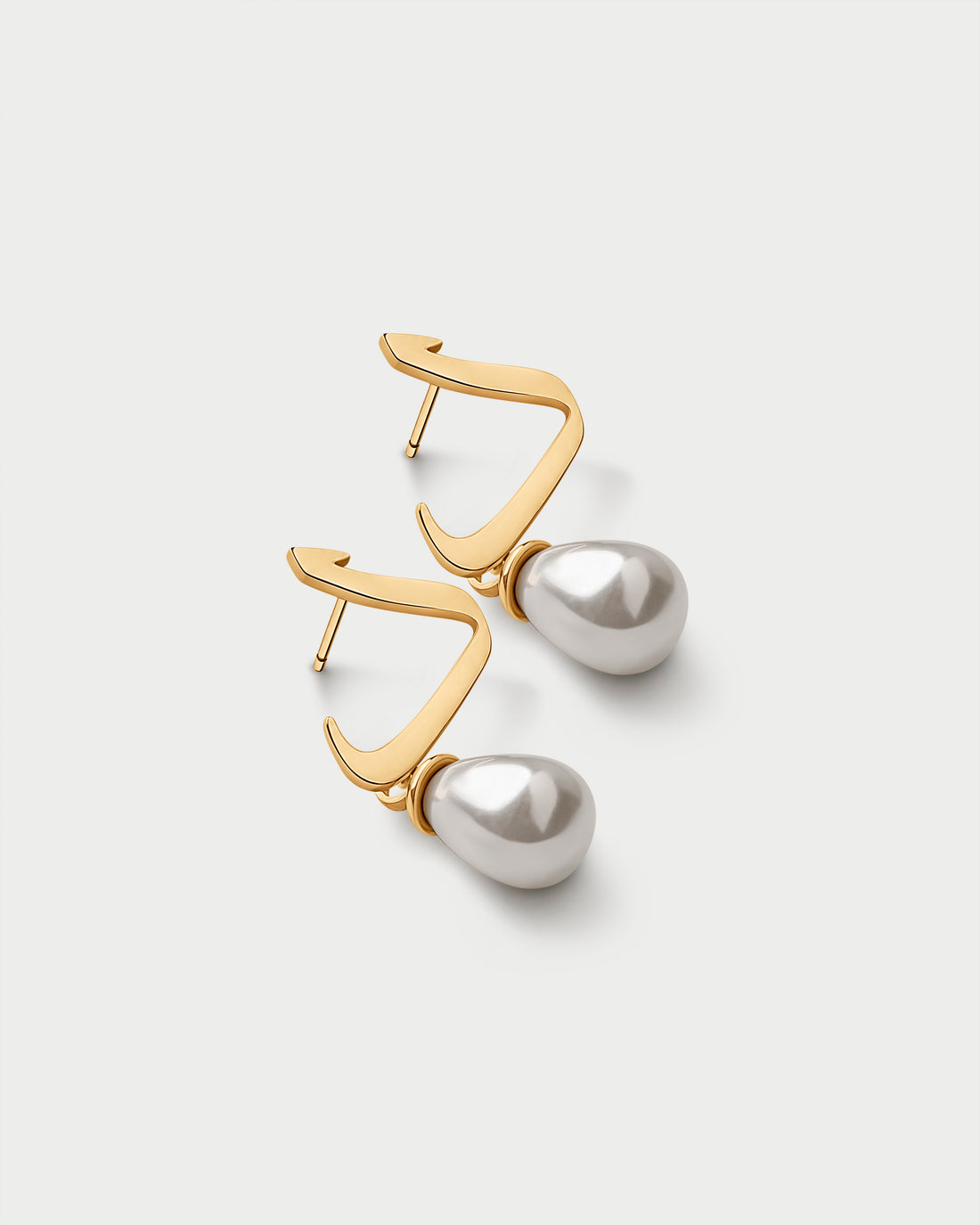 Calligraphed Initial Earrings د