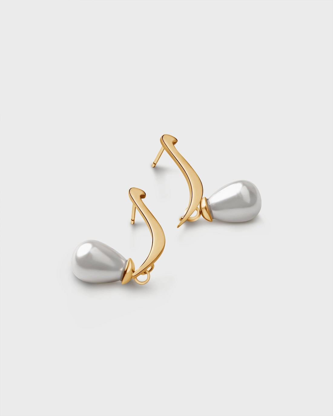 Calligraphed Initial Earrings ر