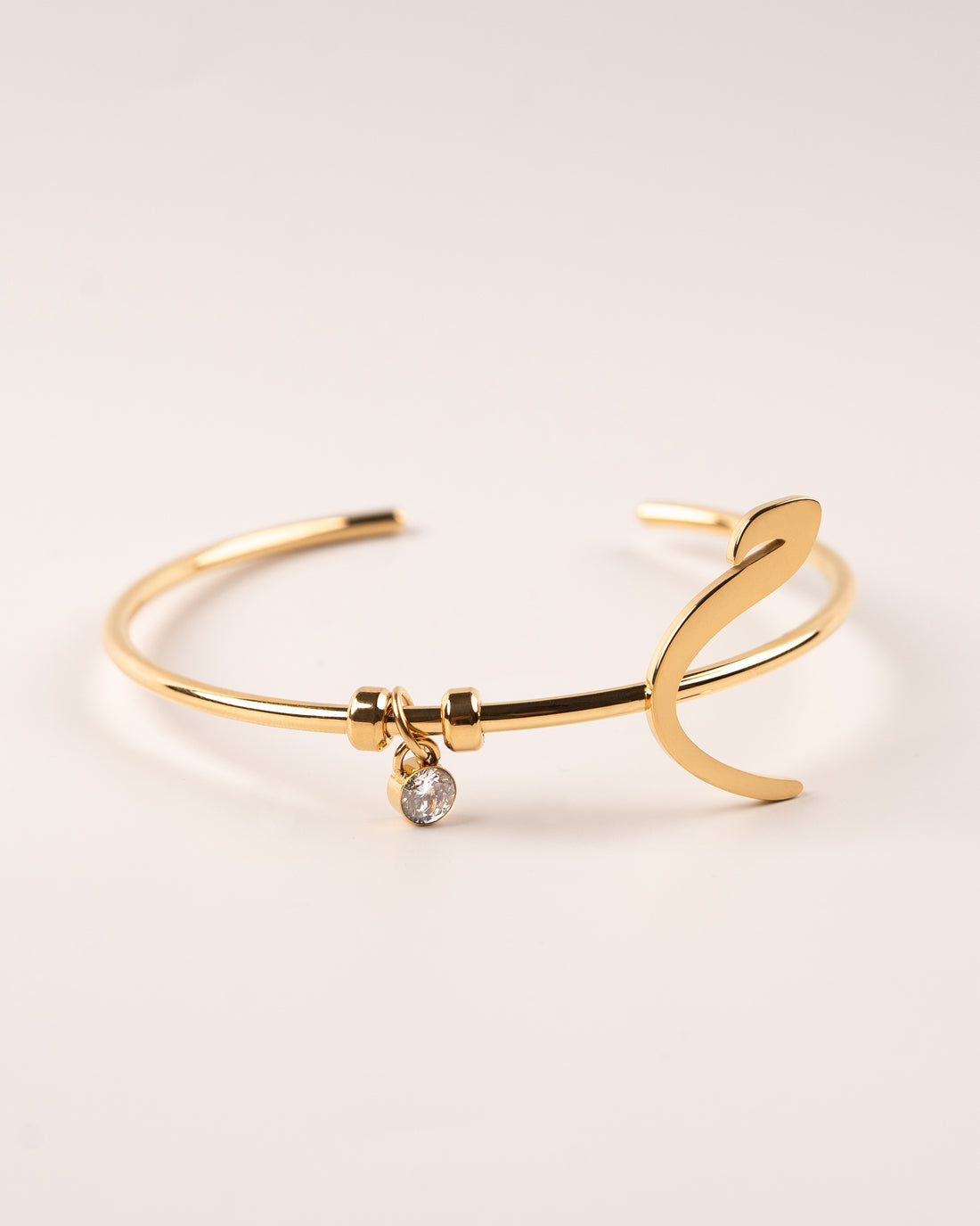 Calligraphed Initial Bracelet ح