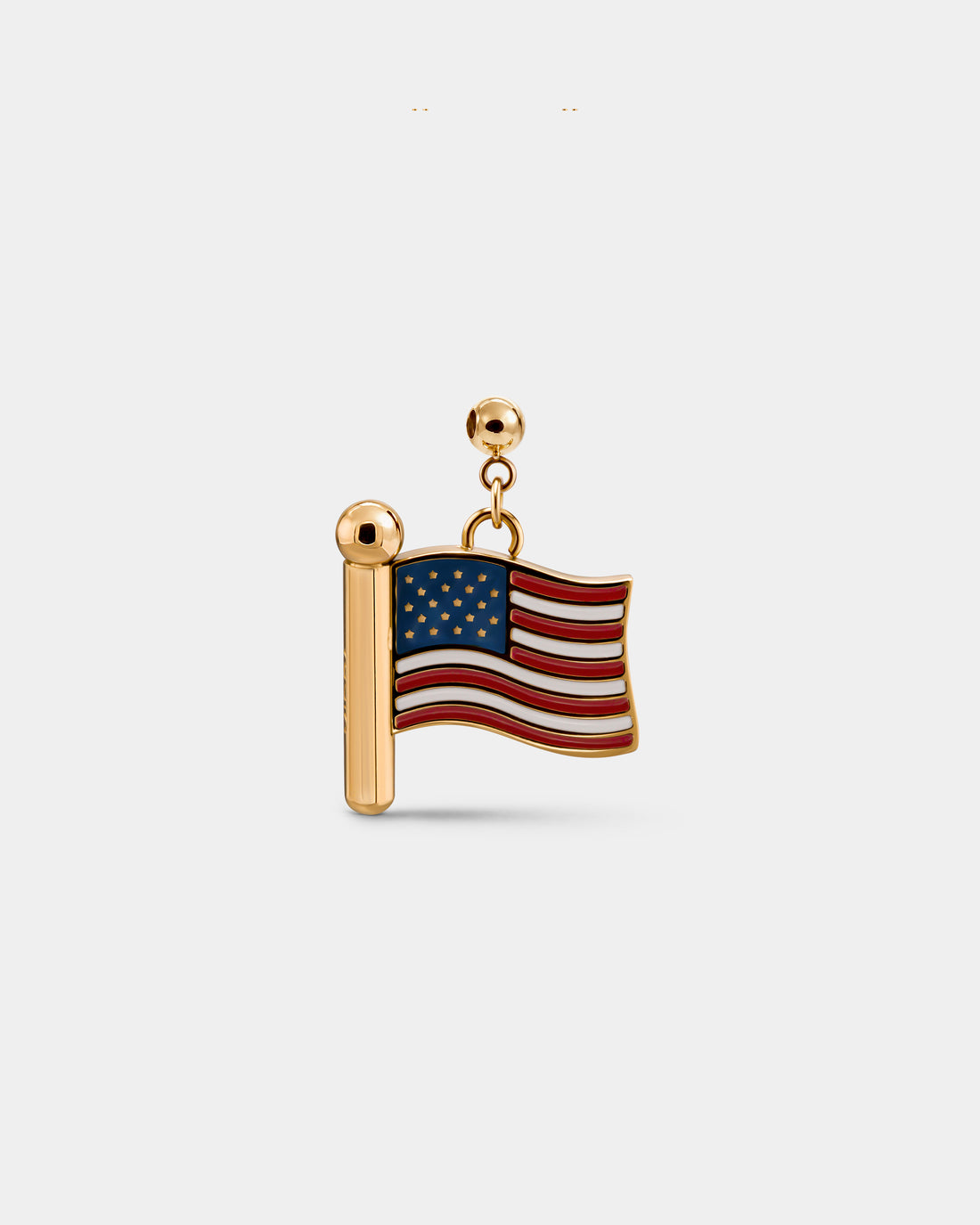 Charm flag USA (Golden)