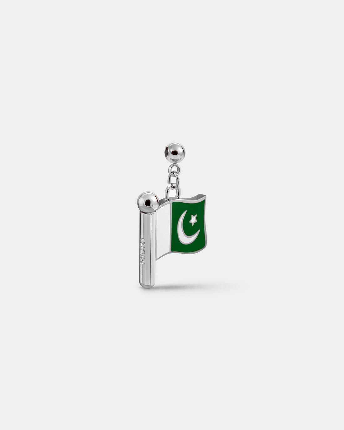 Charm flag Pakistan (Silver)