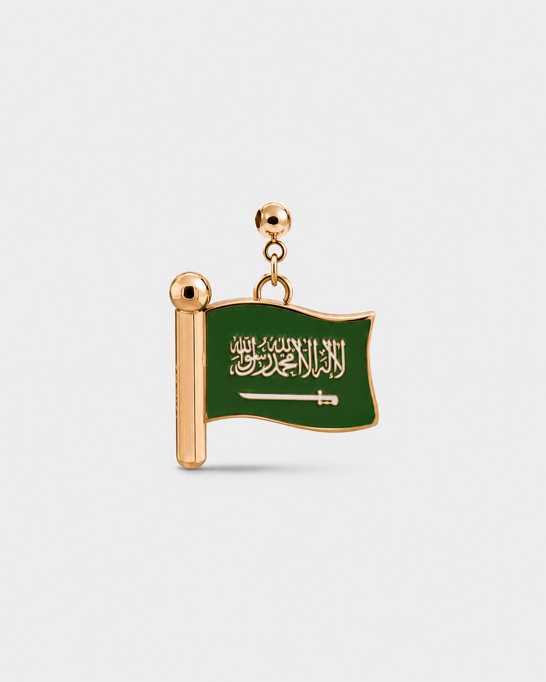 Charm flag KSA (Golden)